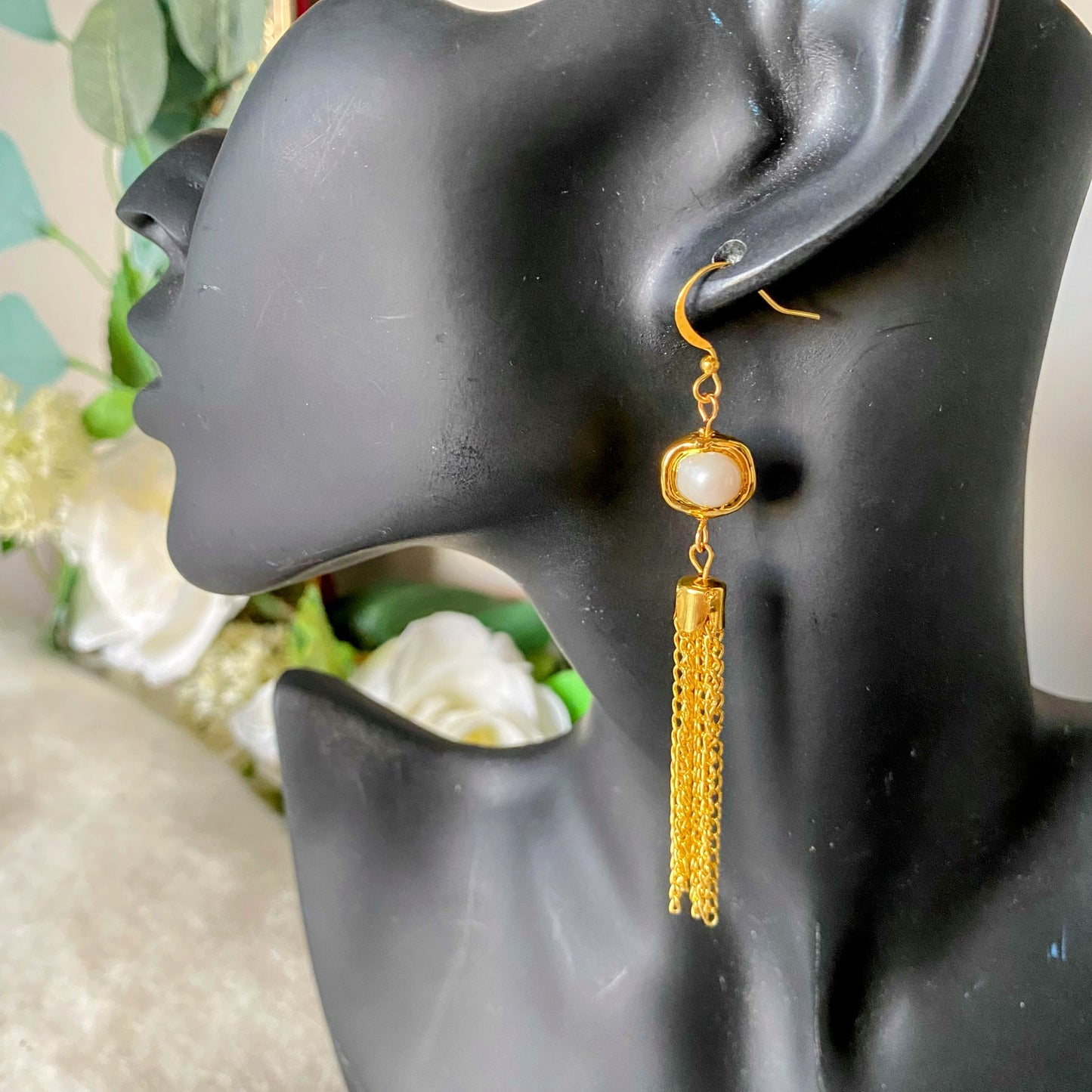 Chain reaction earrings