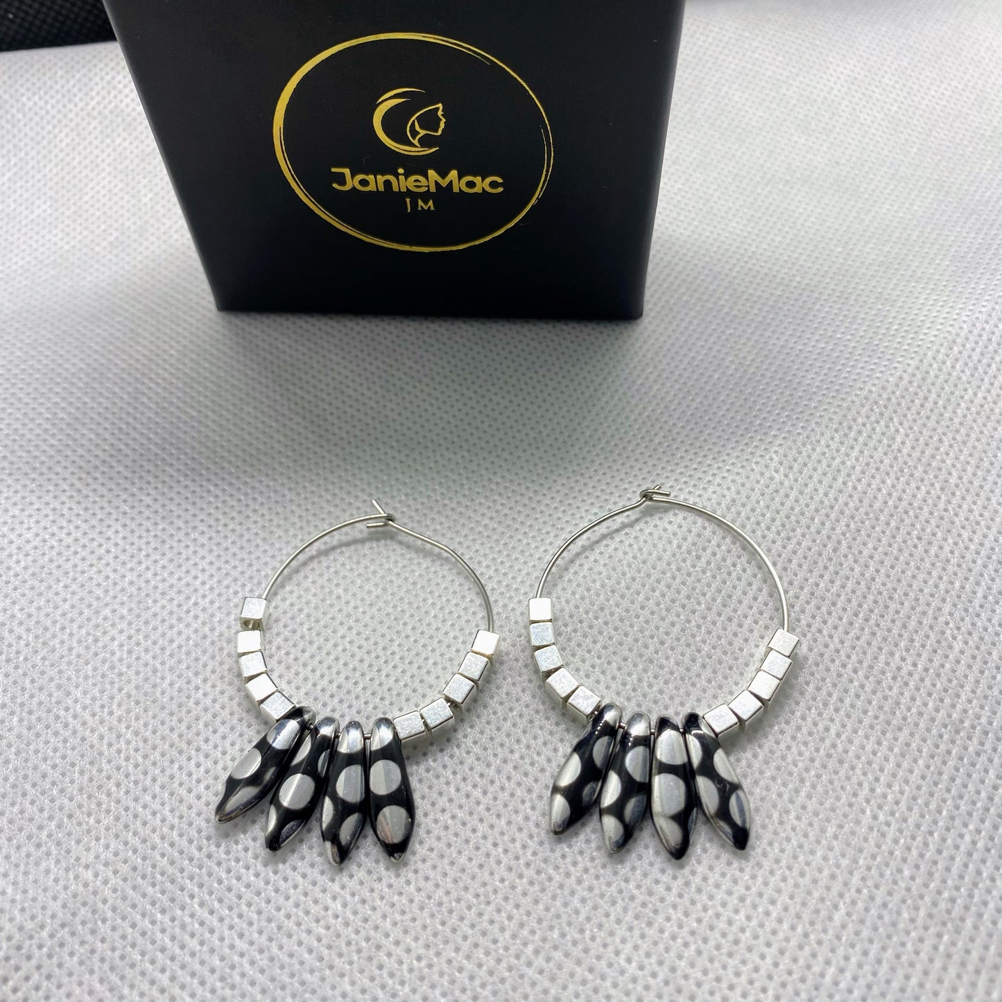 Dottie Silver Hoop Earrings