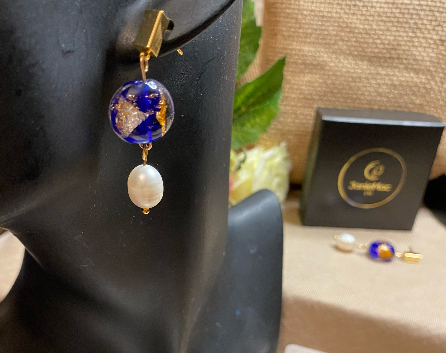 Jester Glass Foil Beads