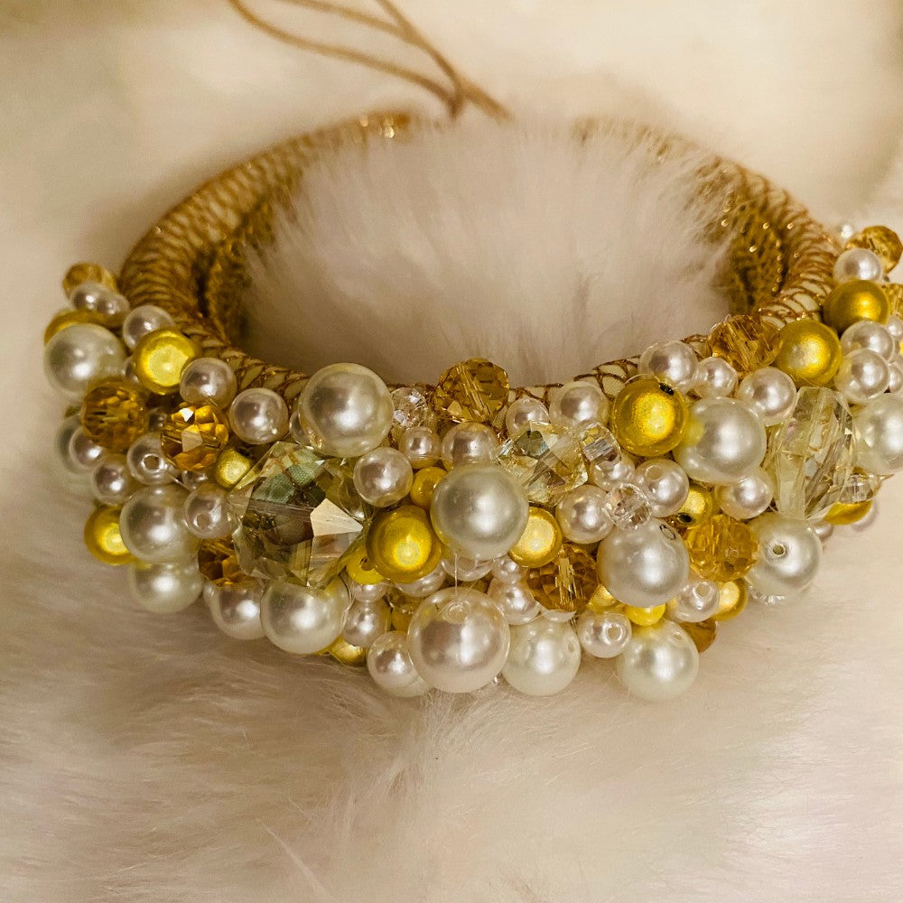 Bright Colour Hand Beaded Headband - janie mac ireland