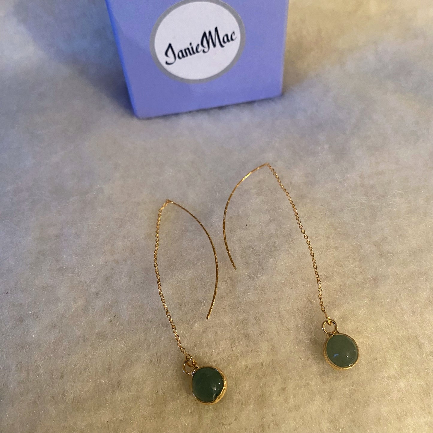 Jade earrings