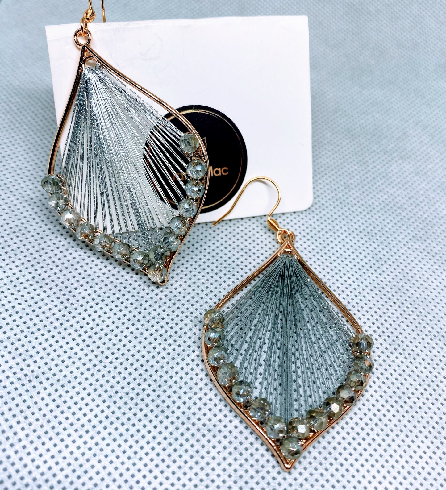 Silver Chandelier and Crystal earrings