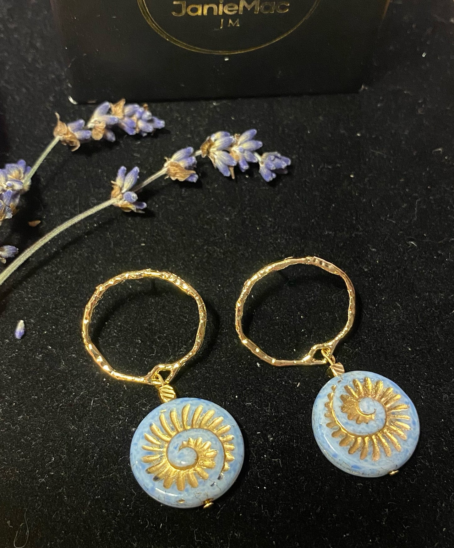 Bluey Swirl Earrings