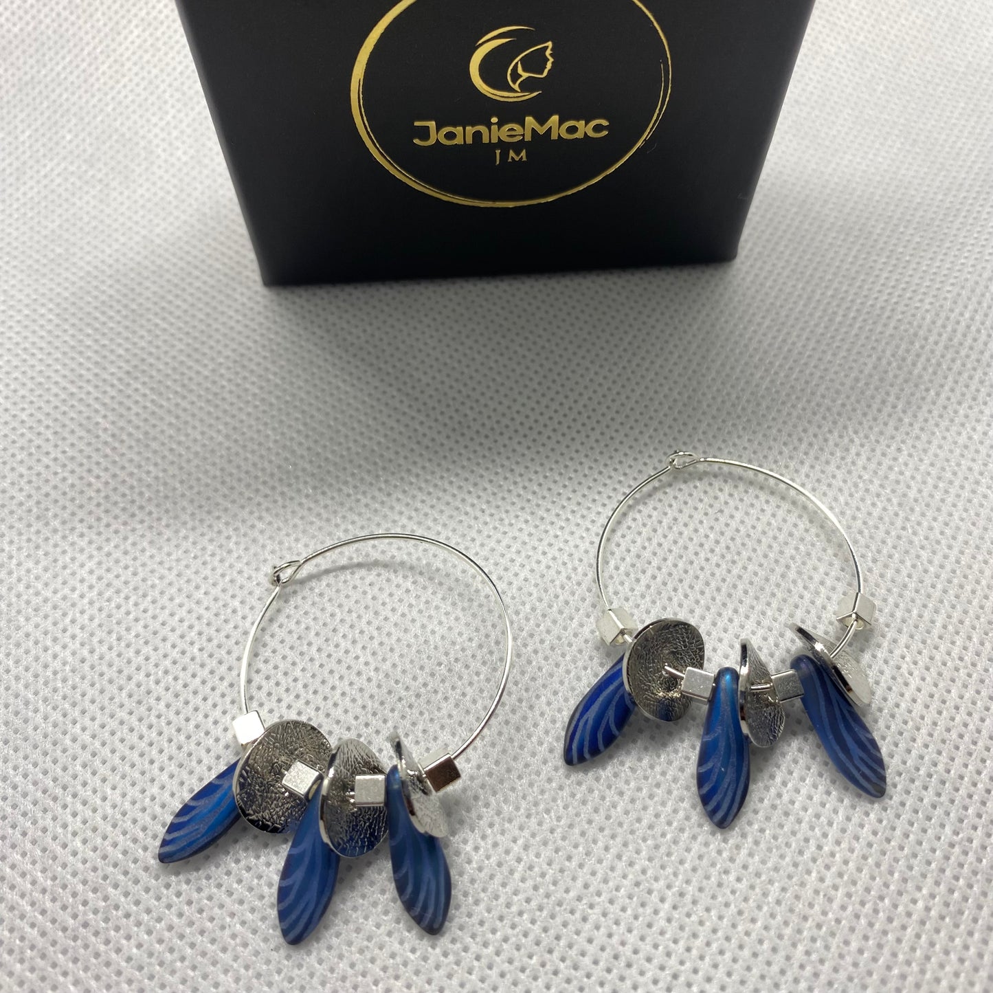 Bluey Hoop Earrings