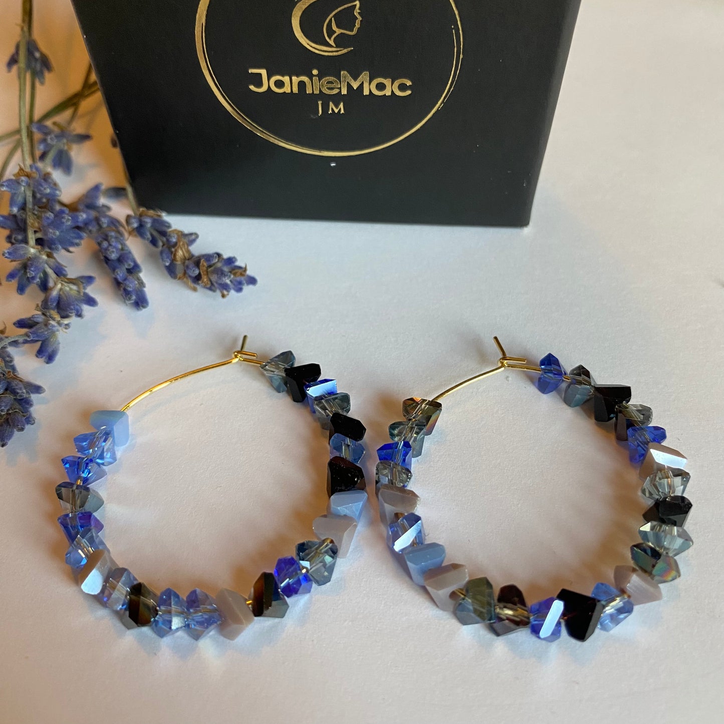 Blue Skies Hoop Earring