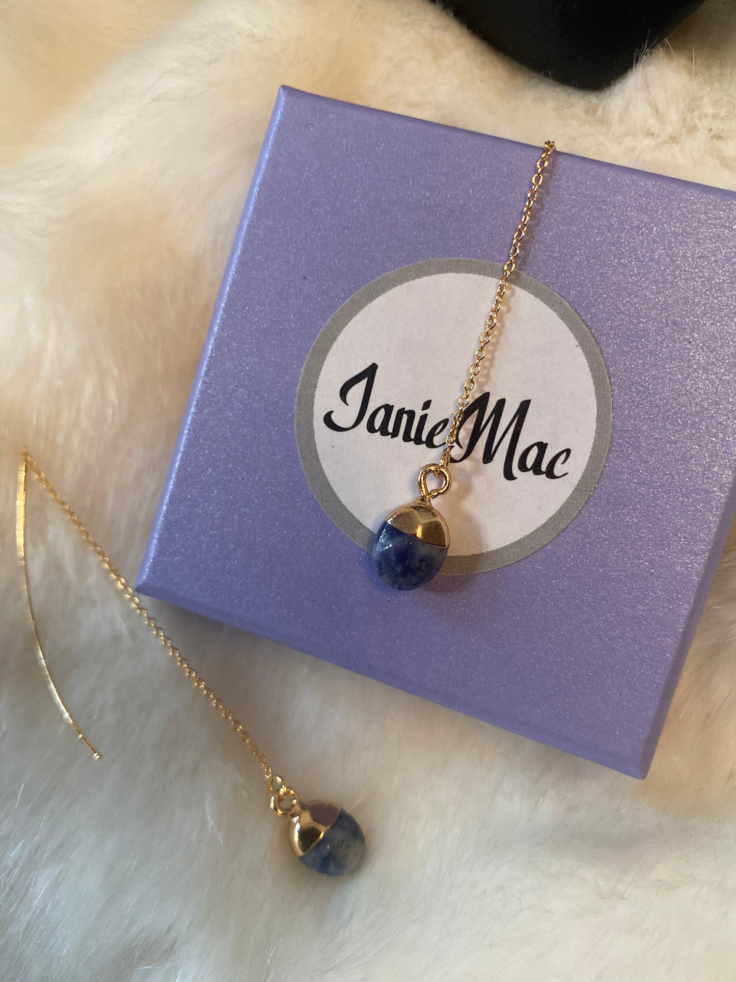 Blue Spot Jasper Earrings