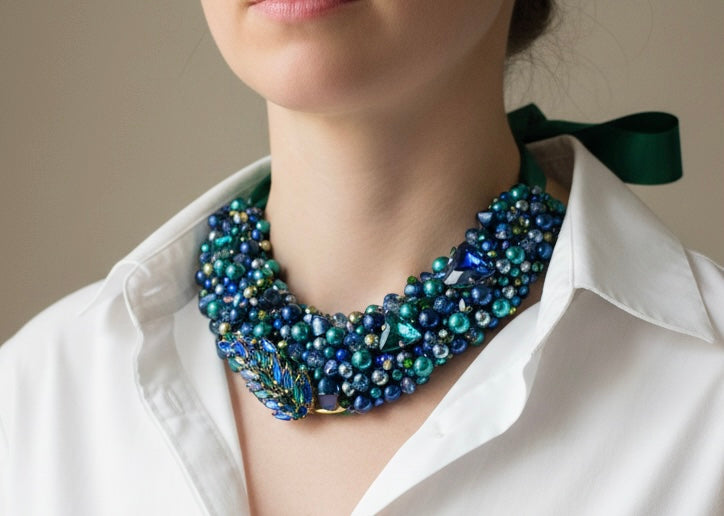 Tourmakeady Handstitched Neckpiece