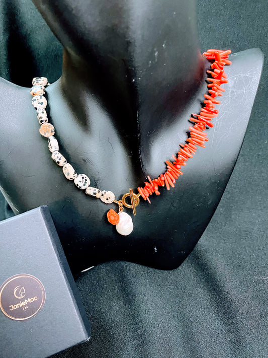 Dalmatian and Coral Chain