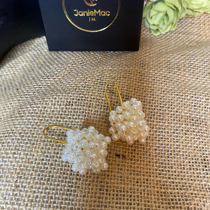 Clustered Pearl Earrings