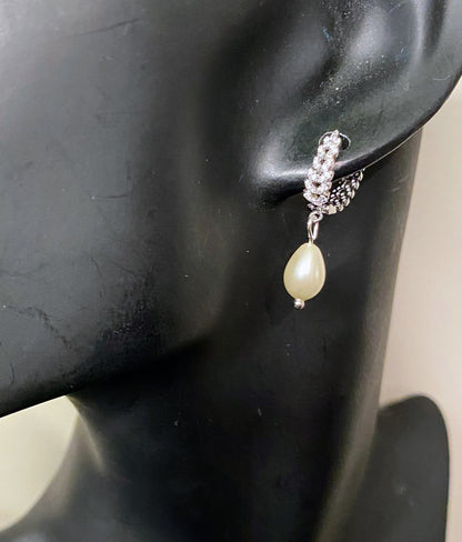 Bridesmaid Silver Earrings