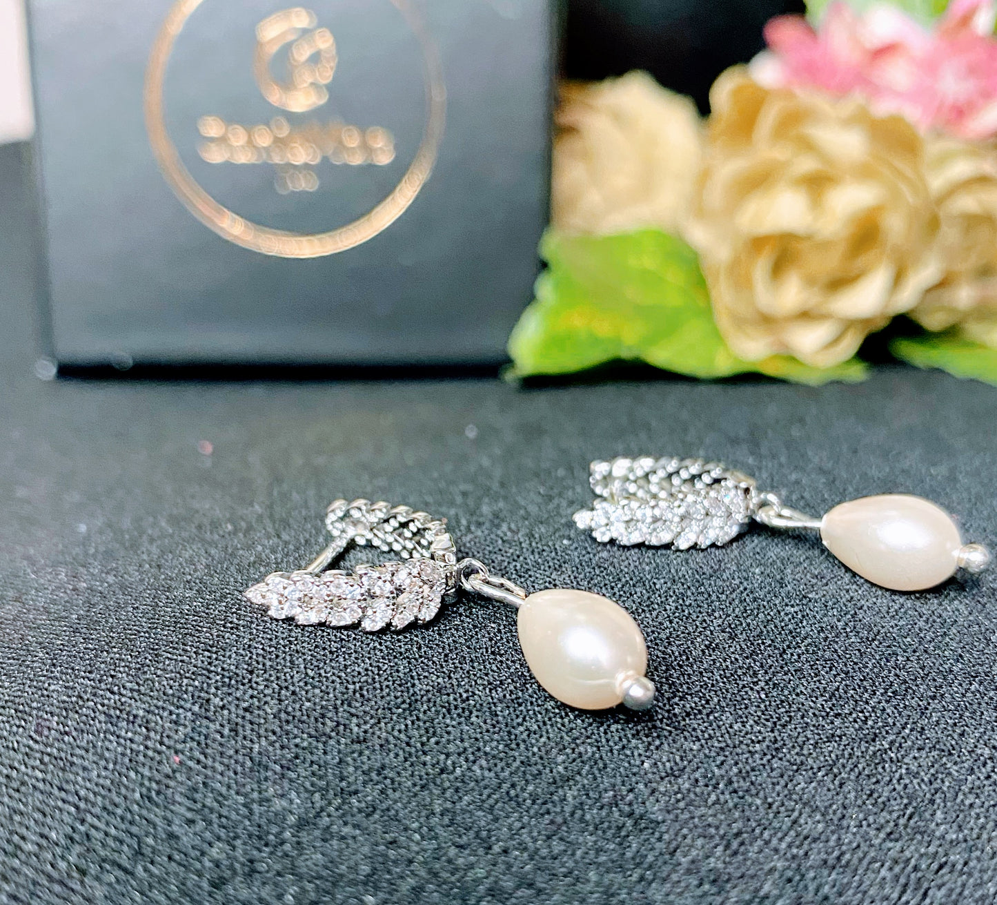 Bridesmaid Silver Earrings