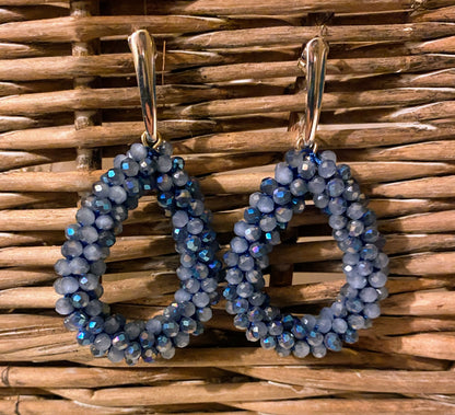 Blue Crystal Earrings