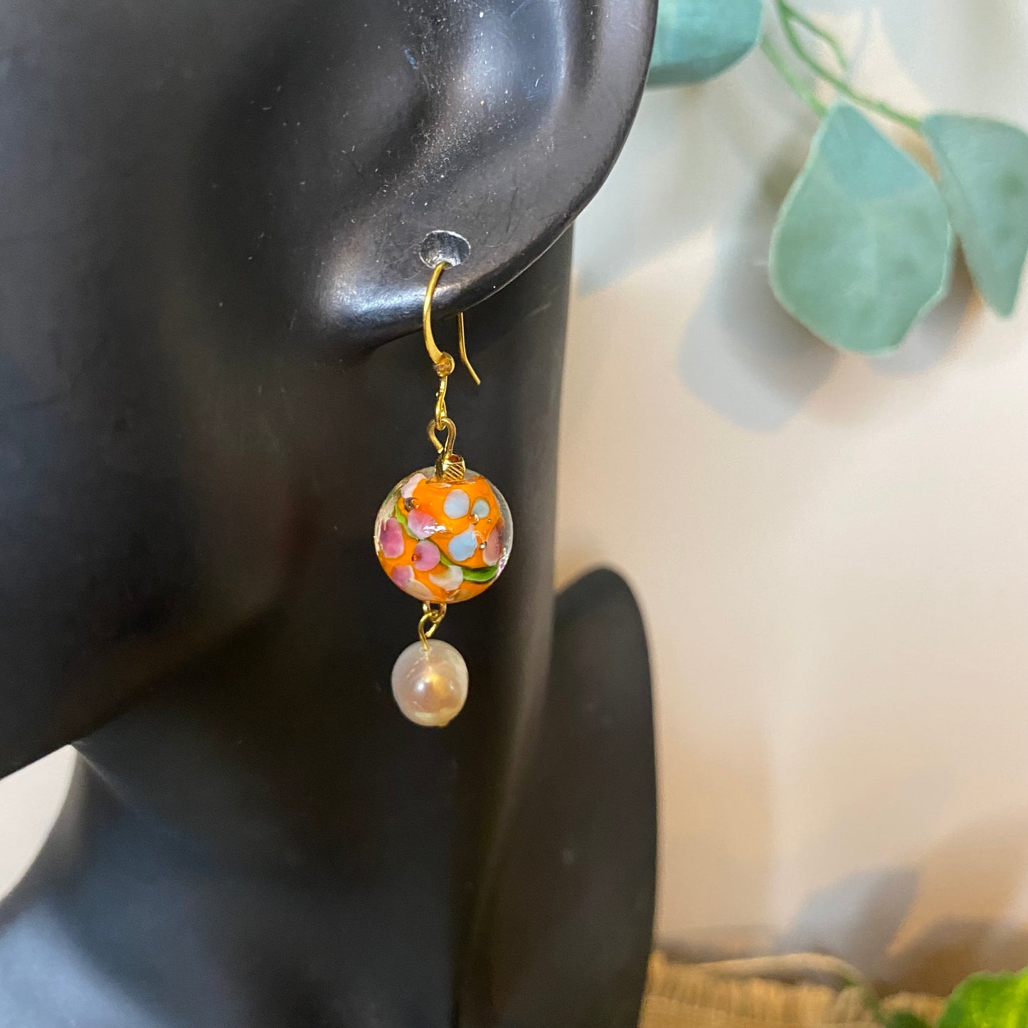 Vibrant Freshwater Pearl Earrings