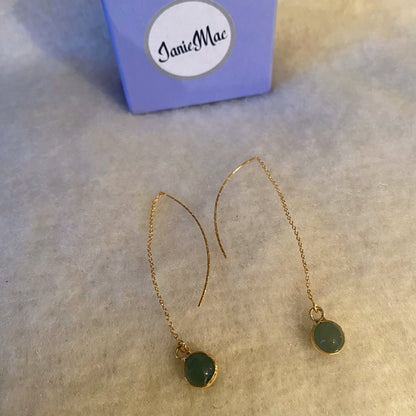 Jade earrings