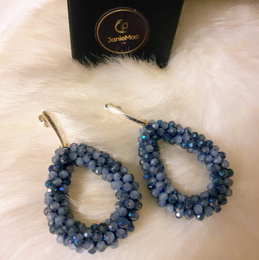 Blue Crystal Earrings