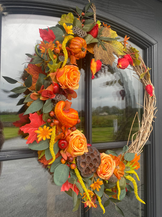 Vibrant Autumn Wreath