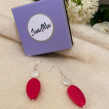 Pink to make the boys wink earrings