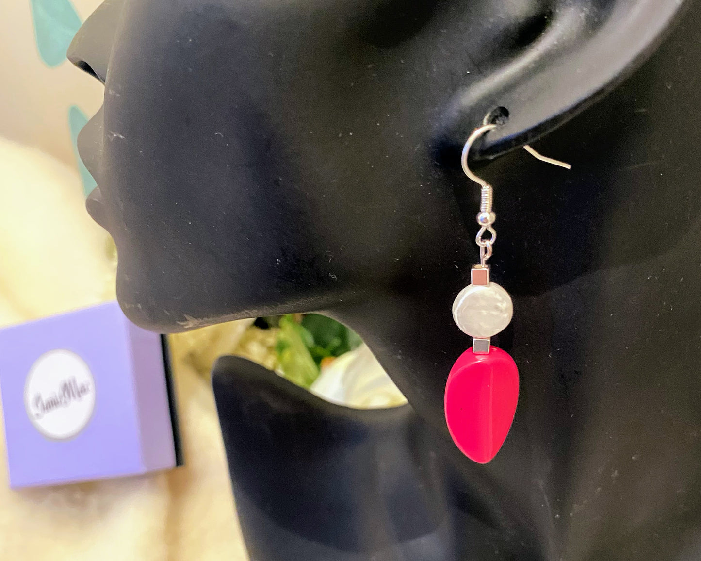 Pink to make the boys wink earrings