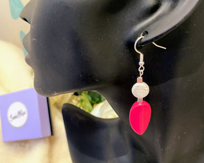 Pink to make the boys wink earrings