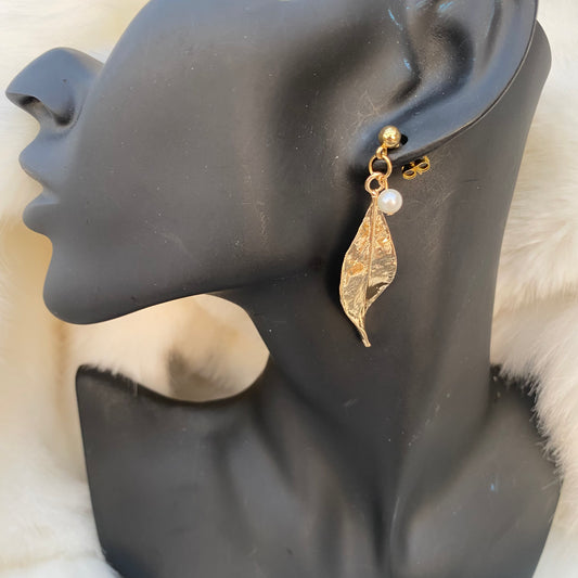 Gold Leaf Earrings