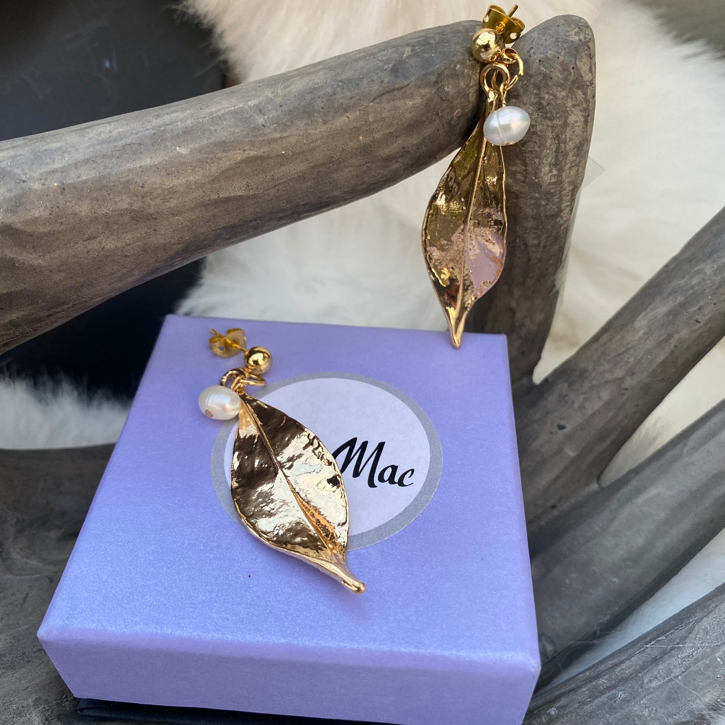 Gold Leaf Earrings